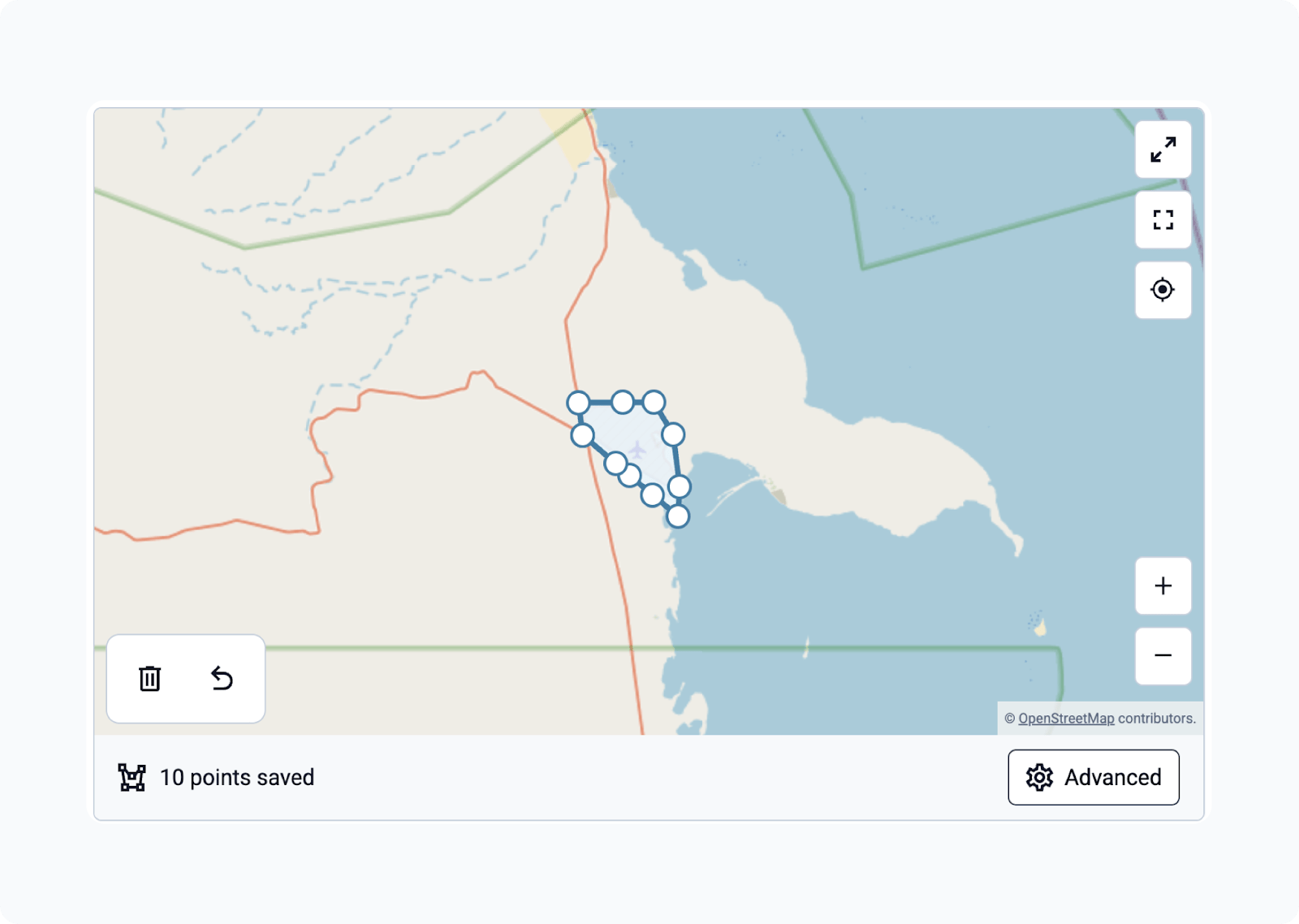Web forms geoshape