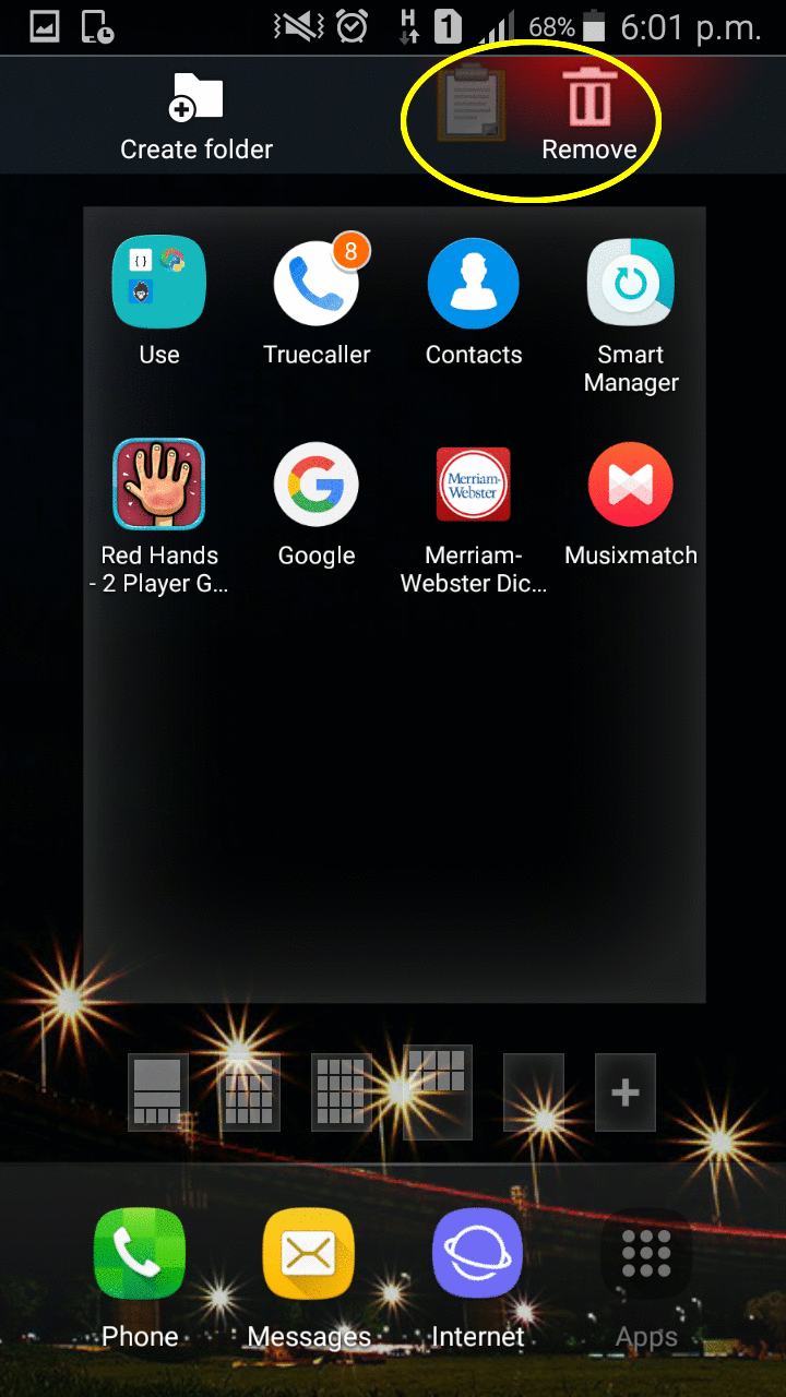 Image showing Remove button.